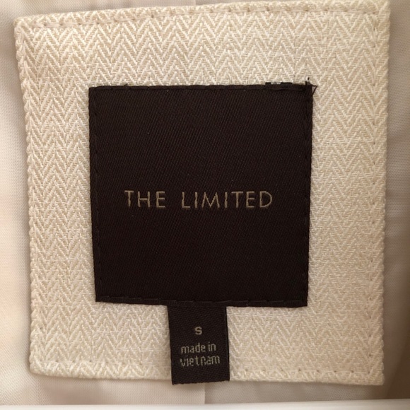 The Limited Women’s Classic Cream Herringbone Blazer - Picture 4 of 5